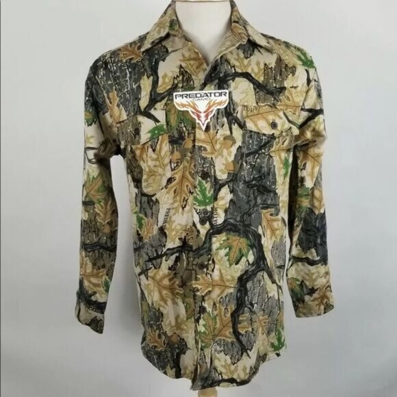 Vintage NWT Predator Camo Small Hunting Shirt Made in USA New Old Stock. - Picture 2 of 6